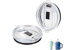 FEVBCNRJ 2 Pack Replacement Lids Compatible with Reduce Tumbler, Lid Replacement for 40oz 50oz, Airtight Silicone Ring for Non-Leak, Perfect Fit without Splash, Tumbler Covers Compatible with Straw