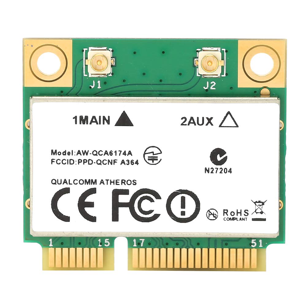 867Mbps Bluetooth WiFi Card,Wireless WiFi PCIe Network Adapter Card,2.4/5GHz PCI Express Network Card Bluetooth 4.1 for Laptops with PCIE Interface,Acer/Fujitsu/Samsung/Sony/Toshiba/DELL/TCL