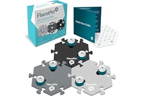 FluentPet Speak Up Get Started Kit w/Clearer Upward-Facing Sound -Dog Buttons for Communication with 6 Buttons, Batteries & 3