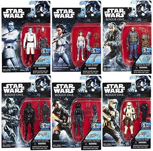 Rogue One Star Wars and Rebels Action Figures 3.75" Wave 3 - Set of 6