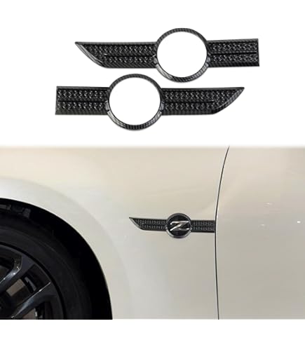 3D Black Silver ABS Car Front Emblem Badge Decal For 350Z 370Z