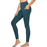 Stelle High Waisted Yoga Leggings with Pockets, Buttery Soft Workout Yoga Pants for Women Tummy Control Running Gym