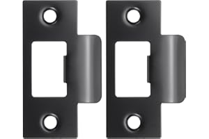 PATIKIL 2-3/4" Door Lock Strike Plate,2 Pcs Stainless T Strike Deadbolt Strike Plate,Door Backplate for Interior Exterior Doo