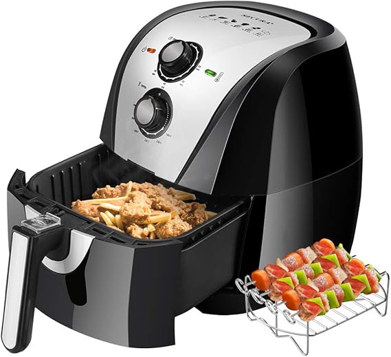 Secura Electric Hot Air Fryer Extra Large Capacity 5.0 L / 5.3 QT Air