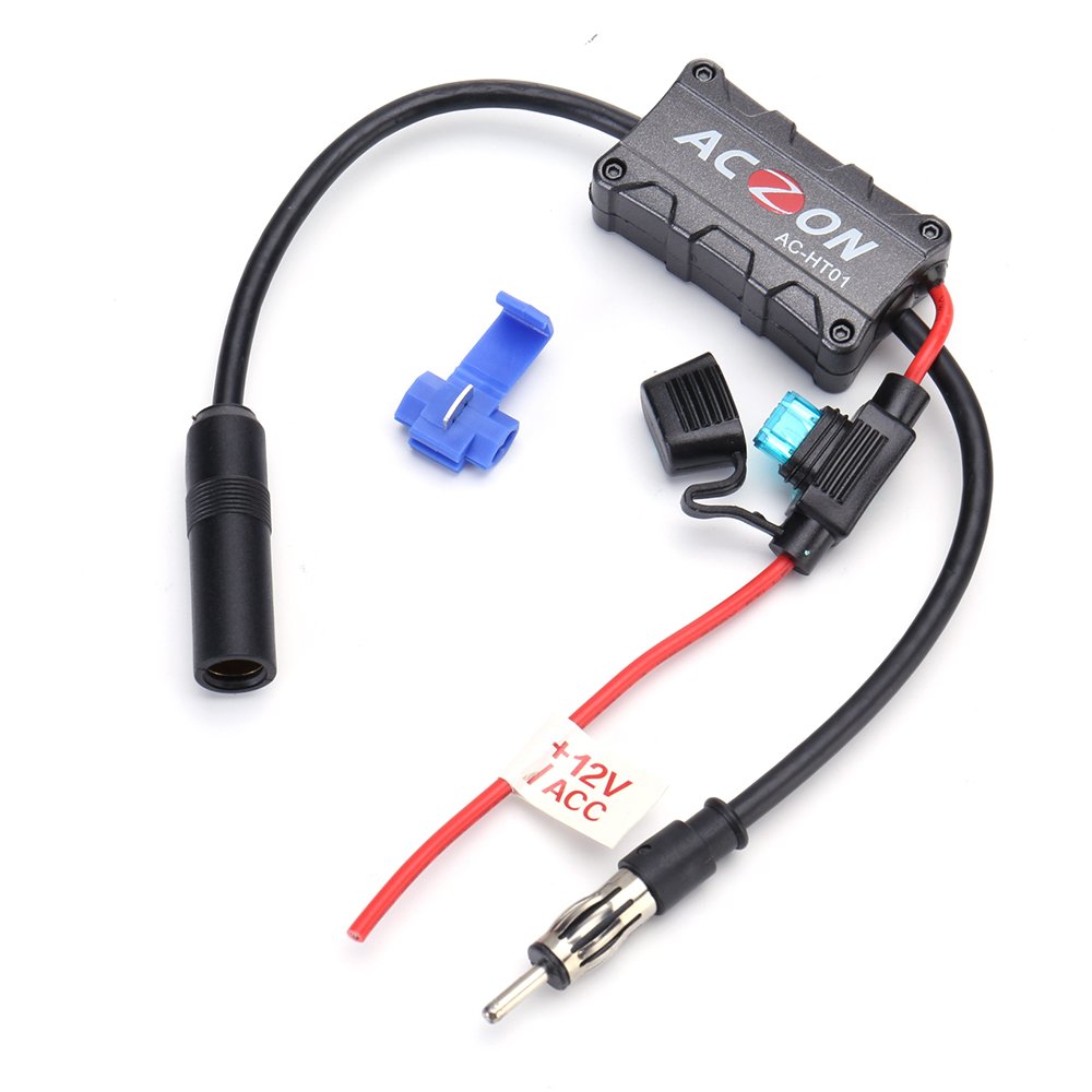 Mr Ho Antena Radio Amplificador Coche AM FM Antena Señal Amperio Automóvil