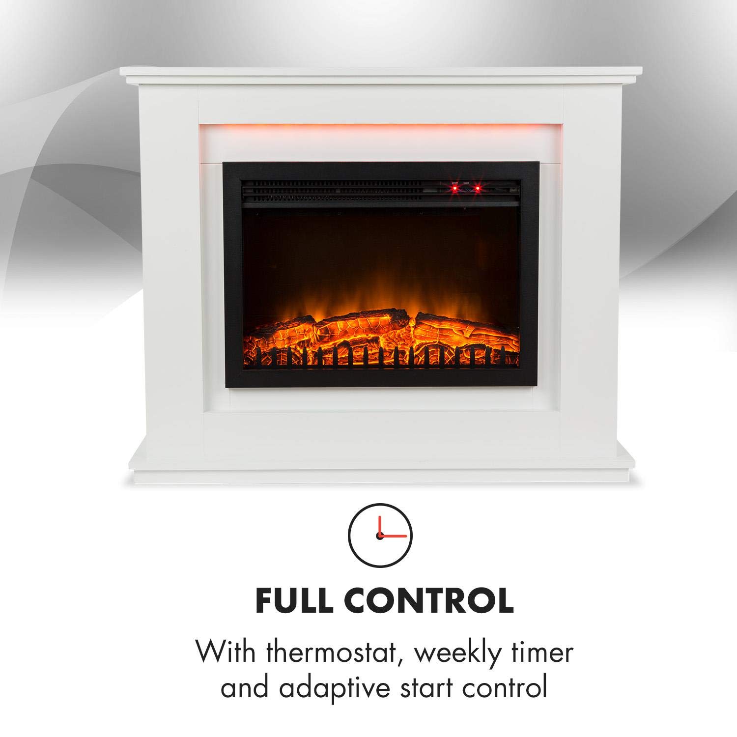 Fernbedienung • weiß Klarstein Salzburg Elektrischer Kamin mit
