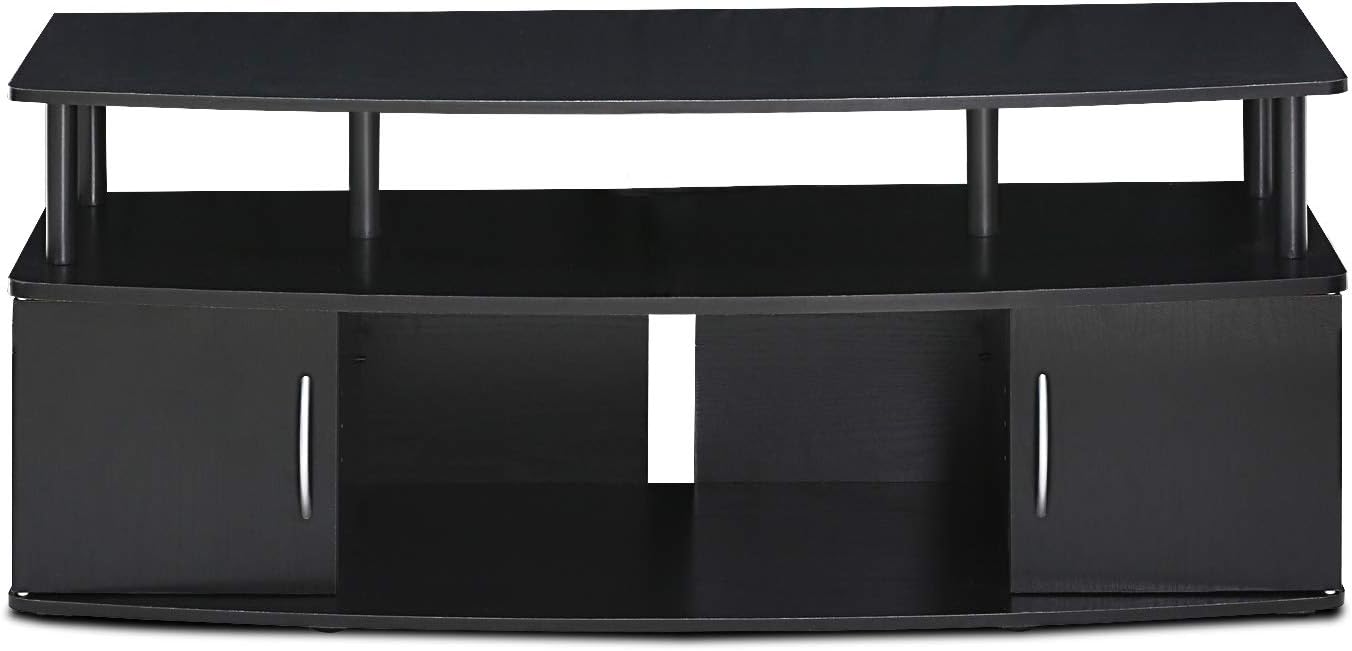 FURINNO JAYA Large Entertainment Stand for TV Up to 50 Inch, Blackwood: Furniture & Decor
