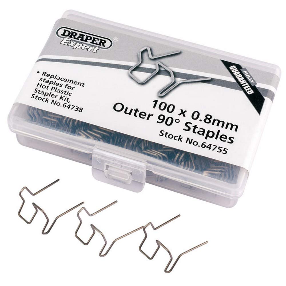 Draper 64755 0.8MM Outer 90 Degree Staples 100 Pieces
