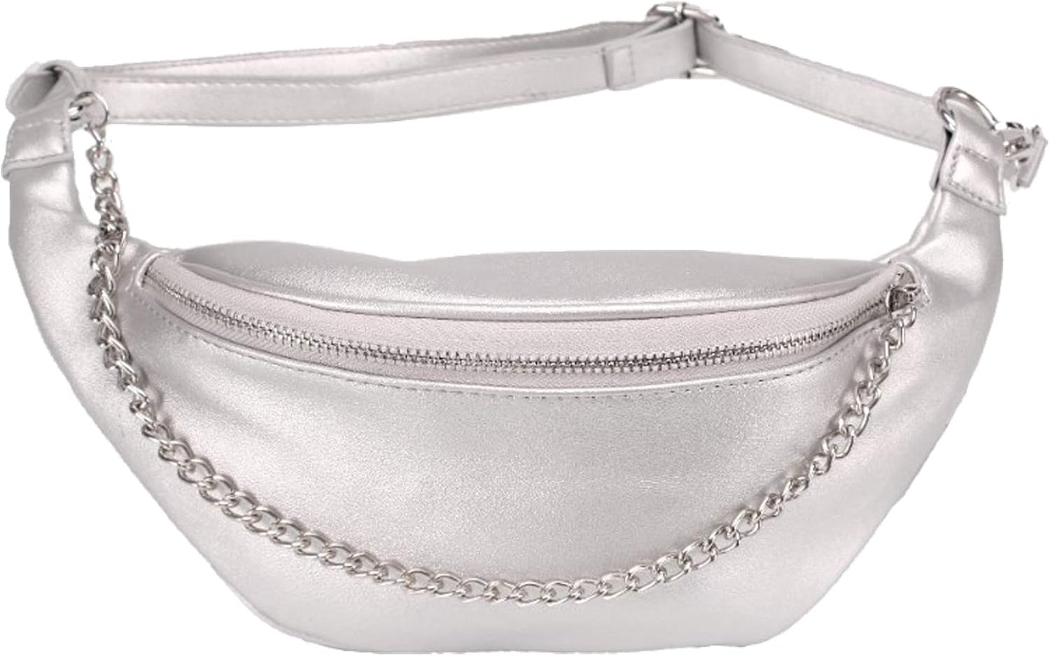 silver fanny pack amazon