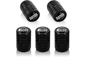 QOMAGO Car tire Valve stem Covers tire Valve stem caps Metal Material Compatible with Range Rover Fashion Sports car Decoration