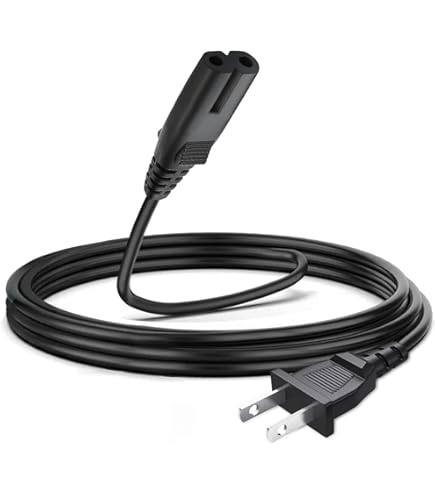Amazon.com: NTQinParts Replacement 5FT 2Prong AC Power Cord Cable