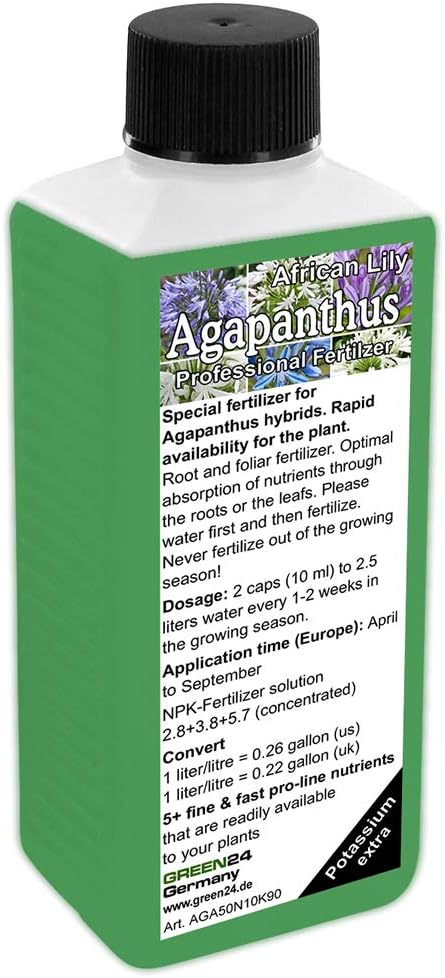 GREEN24 Agapanthus (African Llily, Lily of the Nile) Liquid Fertilizer HighTech NPK, Root, Soil, Foliar, Fertiliser - Prof. Plant Food