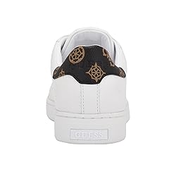GUESS Women's RENZY Sneaker, White, 7.5