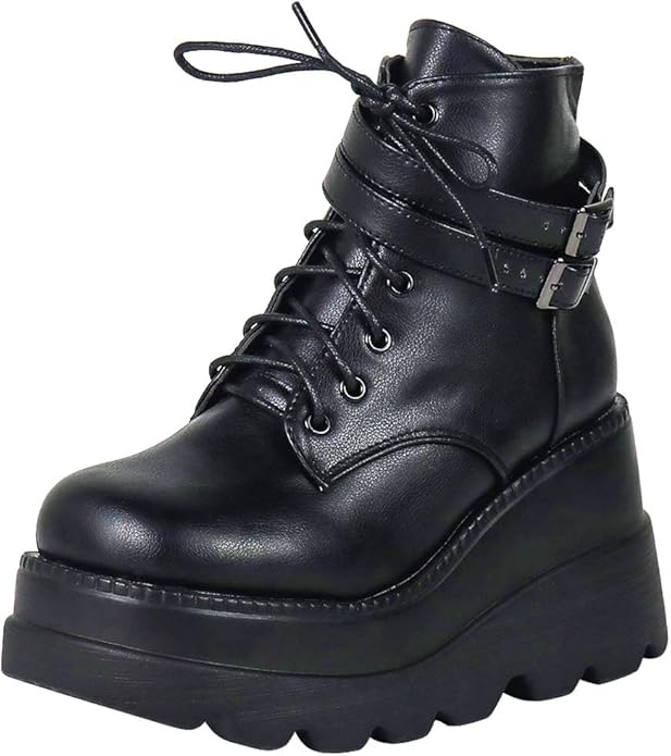 VOMIRA Womens Platform Wedges Zipper