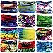 12Pieces Wide Headbands for Men and Women-Headwear Head Wrap Sweatband Neck Gaiter Magic Scarf Tube Mask Bandana Balaclava and Sport Scarf to Cycling Running Fishing Hiking (12PCS-525)