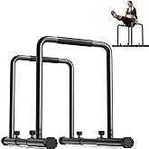 YOLEO Adjustable Dip Bar- 1100lbs Dip Station Portable Functional Fitness Bar with Safety Connector, Heavy Duty Dip Stand Bod
