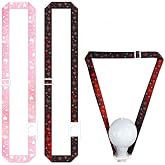 kavuipop K-pop Adjustable Lightstick Lanyard， Lightstick Holder Strap, Crossbody Strap，Shoulder Lanyard-Compatible with most Light Sticks 2 pcs (Pink &amp; Red)