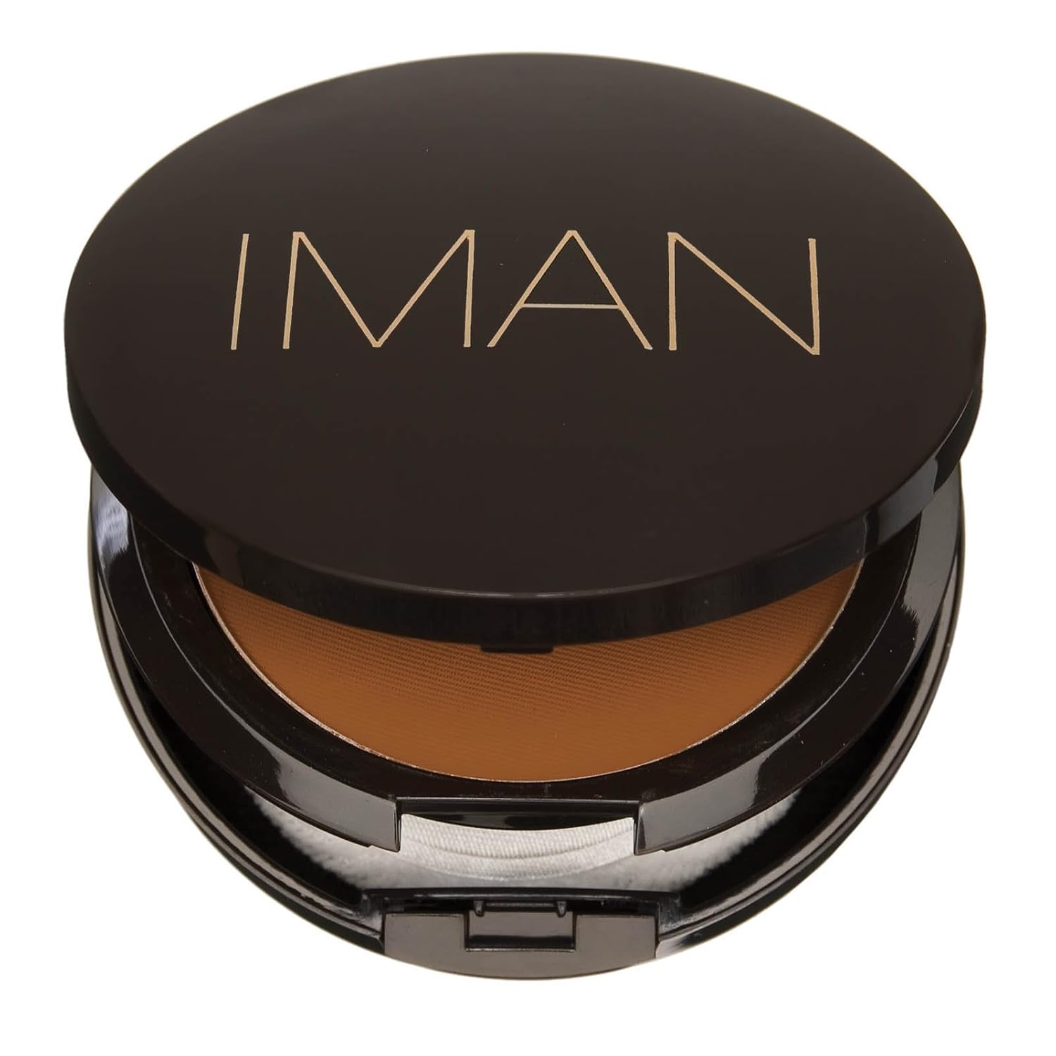 IMAN Cosmetics Luxury Pressed Powder, Dark Skin, Earth Medium