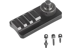 Rail Bipod Adapter, Sling Swivel Stud Picatinny Weaver Rail Mount, Aluminum 3 Slots 1913 Picatinny Rail Mount Attachment ，Ant