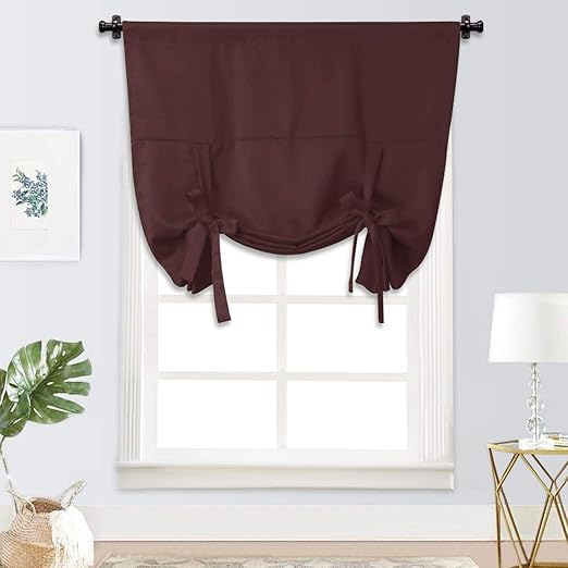 Amazon Com Rose Home Fashion Tie Up Curtain Blackout Curtain
