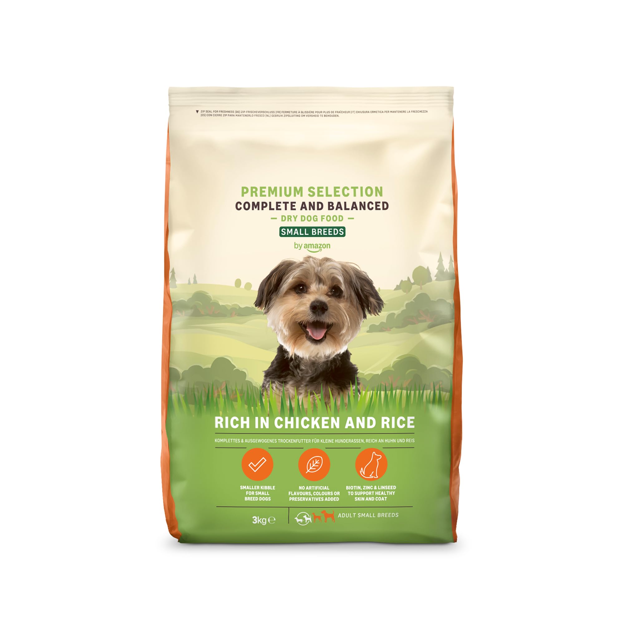 by Amazon Complete Dry Dog Food Rich in Chicken and Rice for Small Breeds, 1 Pack of 3kg (Previously a Lifelong brand, same product)