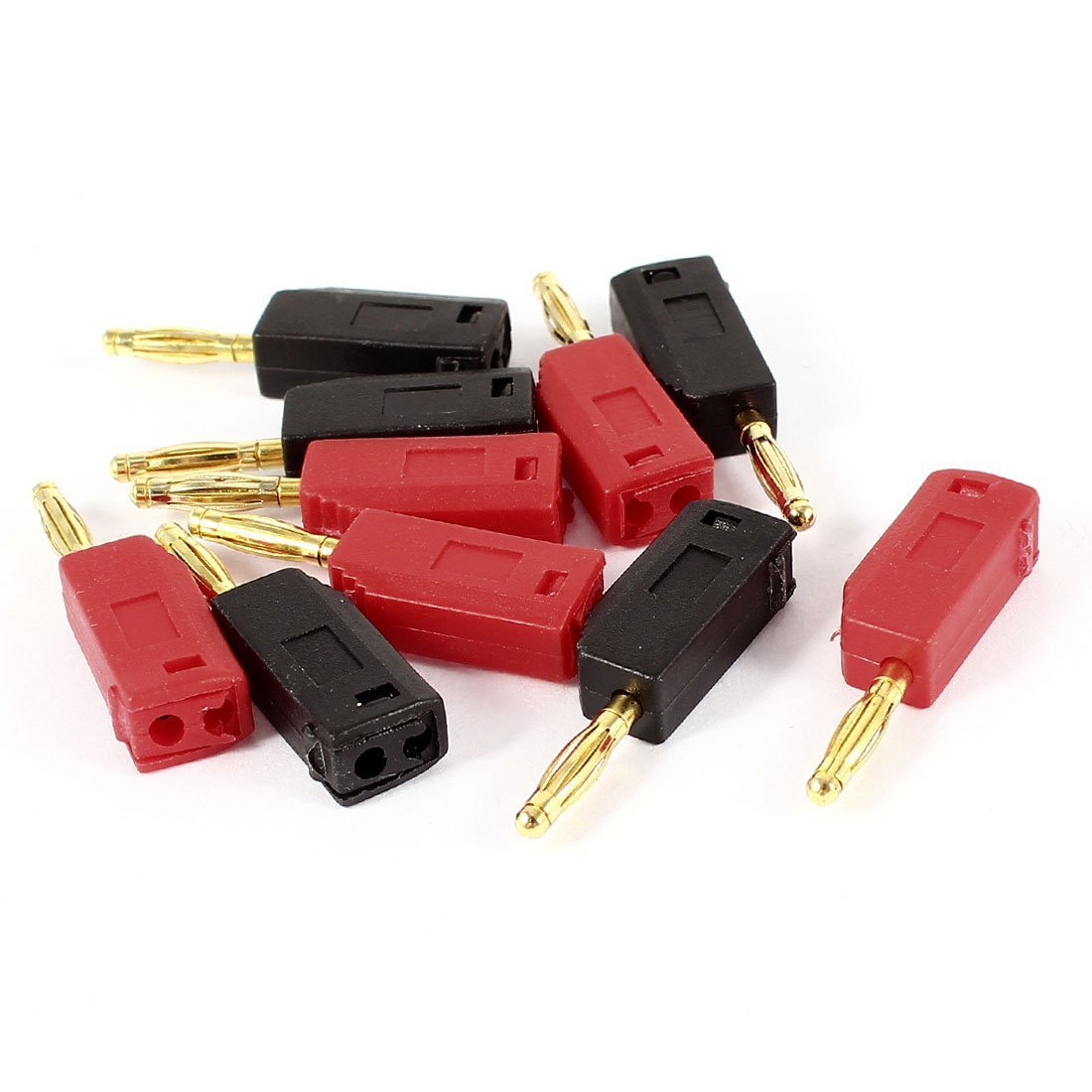 sourcingmap connecteurs câble de hautparleur Câble Tricolore 2mm Banane Prise Connecteur 10