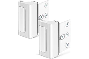 EVERPLUS Home Security Door Lock Door Reinforcement Lock Door Locks for Kids Safety Flip Door Lock Latch Childproof Night Lock Door Security Front Door Child Safety Lock (2, White)