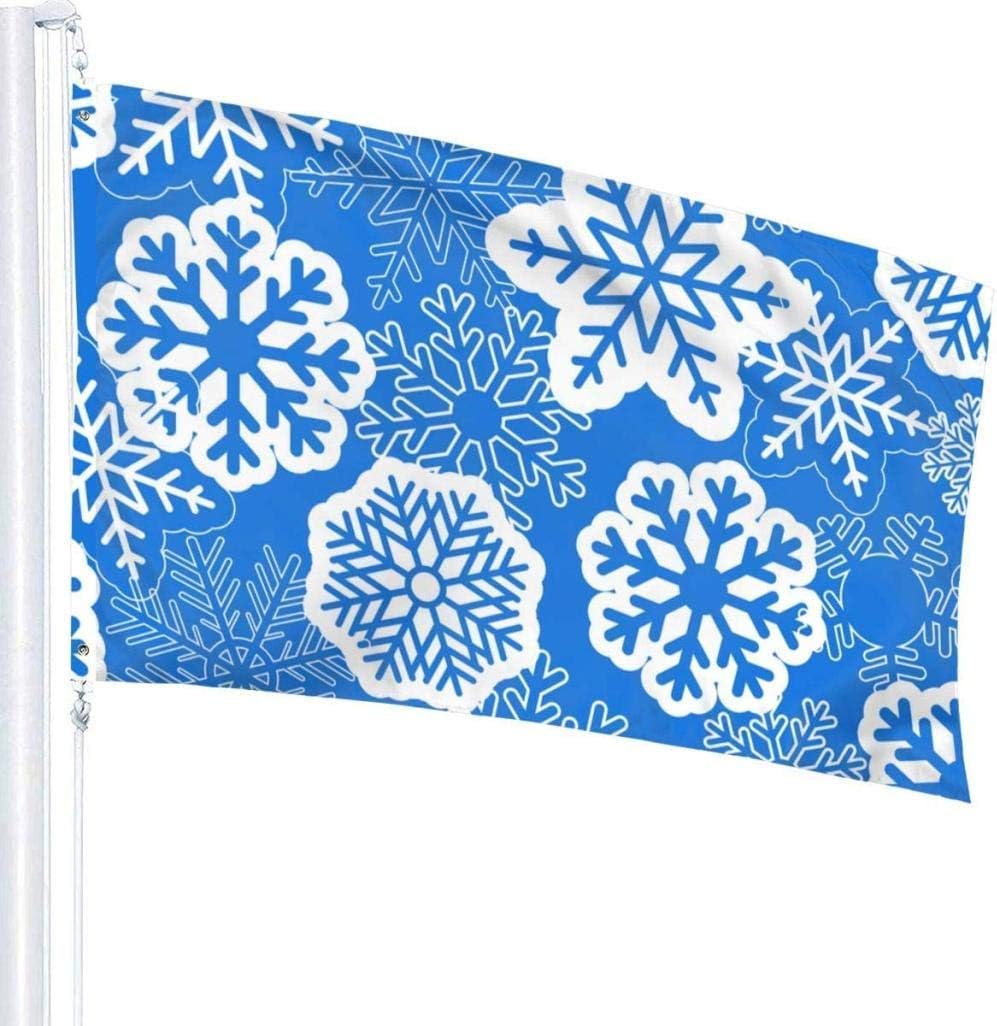 WTWT Freien Garden Flag Christmas with Snowflakes Weather Resistant