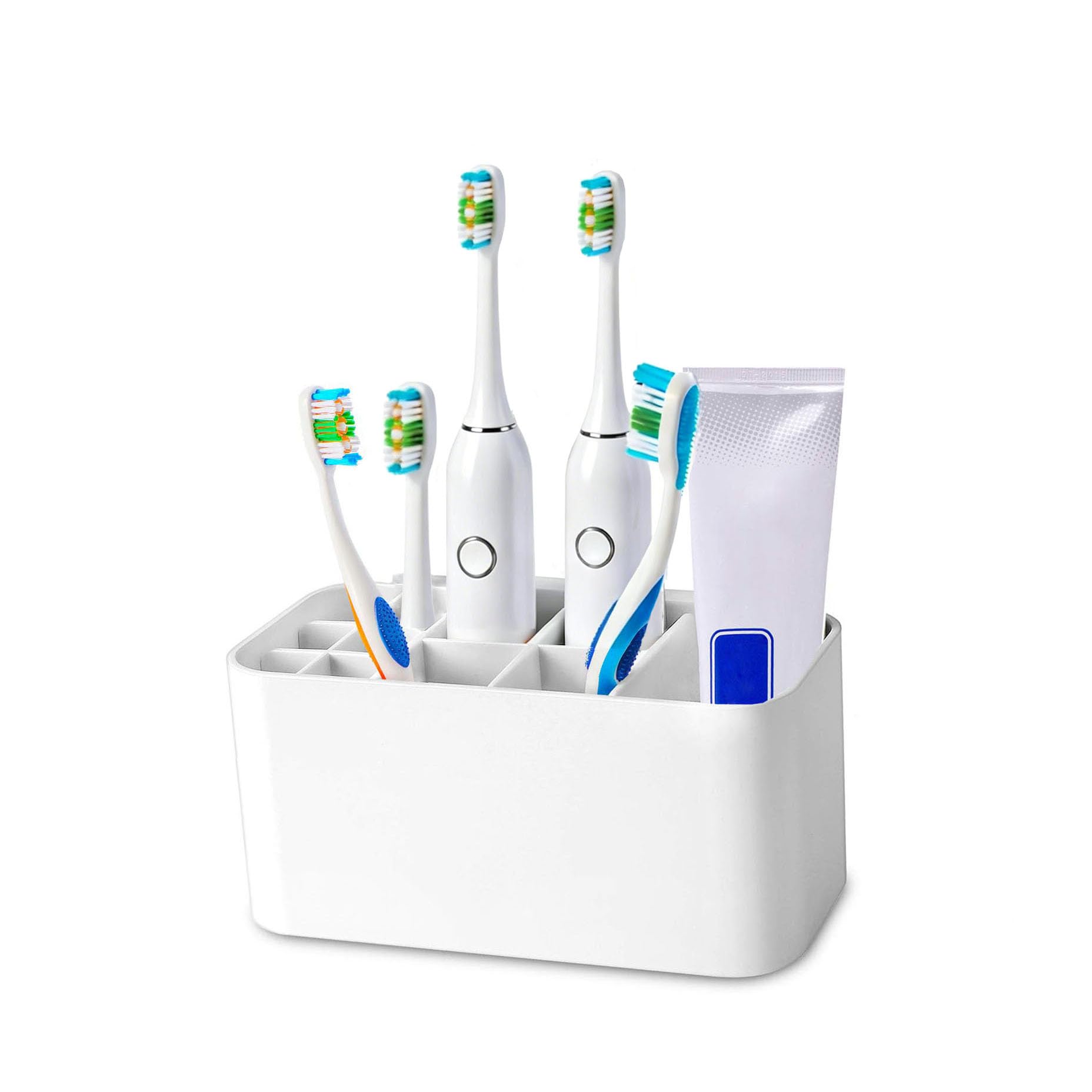 MHTECH electric toothbrush holder for all kinds of toothpaste and toothbrush, on the table or wall mount