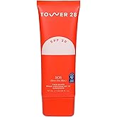 Tower 28 SOS FaceGuard SPF 30 - Broad Spectrum Mineral Sunscreen for Face with Ceramides for Sensitive Skin - Lightweight Zinc Oxide Face Sunscreen Lotion - Dermatologist-Tested Sun Skin Care (2.3 oz)