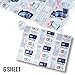 HEROLILY Reusable Ice Sheets Packs, Flexible Freeze Coolers Long Lasting for Food Shipping Hiking Camping Outdoor, 15.5