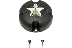MotoSport Alloys (MSA CAP-F) Flat Black Star Bolt-On Center Cap