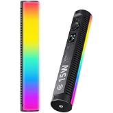 ULANZI B15RGB Magnetic RGB Light Wand - Handheld LED Video Light Stick with Diffuser, 3300mAh 1800-9000K 20 Effect Dimmable Camera Tube Light for Video Recording Studio Photography TikTok YouTube Vlog