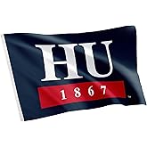 Desert Cactus Howard University HU Flag - 3 x 5 Feet Bison Banner, Indoor/Outdoor Durable Fabric, 100% Polyester Design (Style 2a)