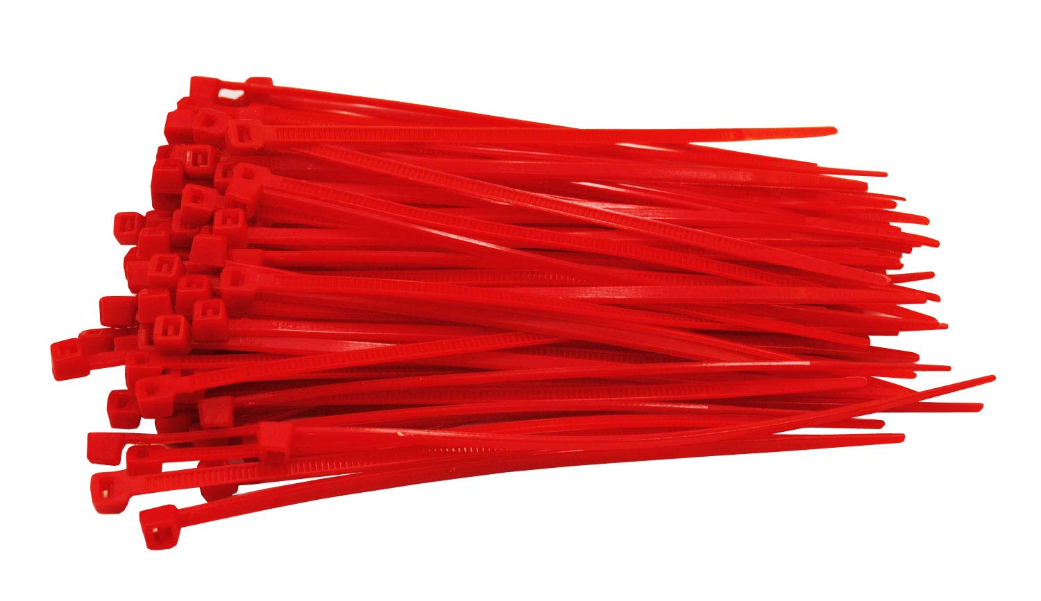 Pack of 100 Cable Ties Red 200 mm x 4.8 mm Craftsman Quality Cable Ties Short 20 cm 22.2 kg Tensile Force