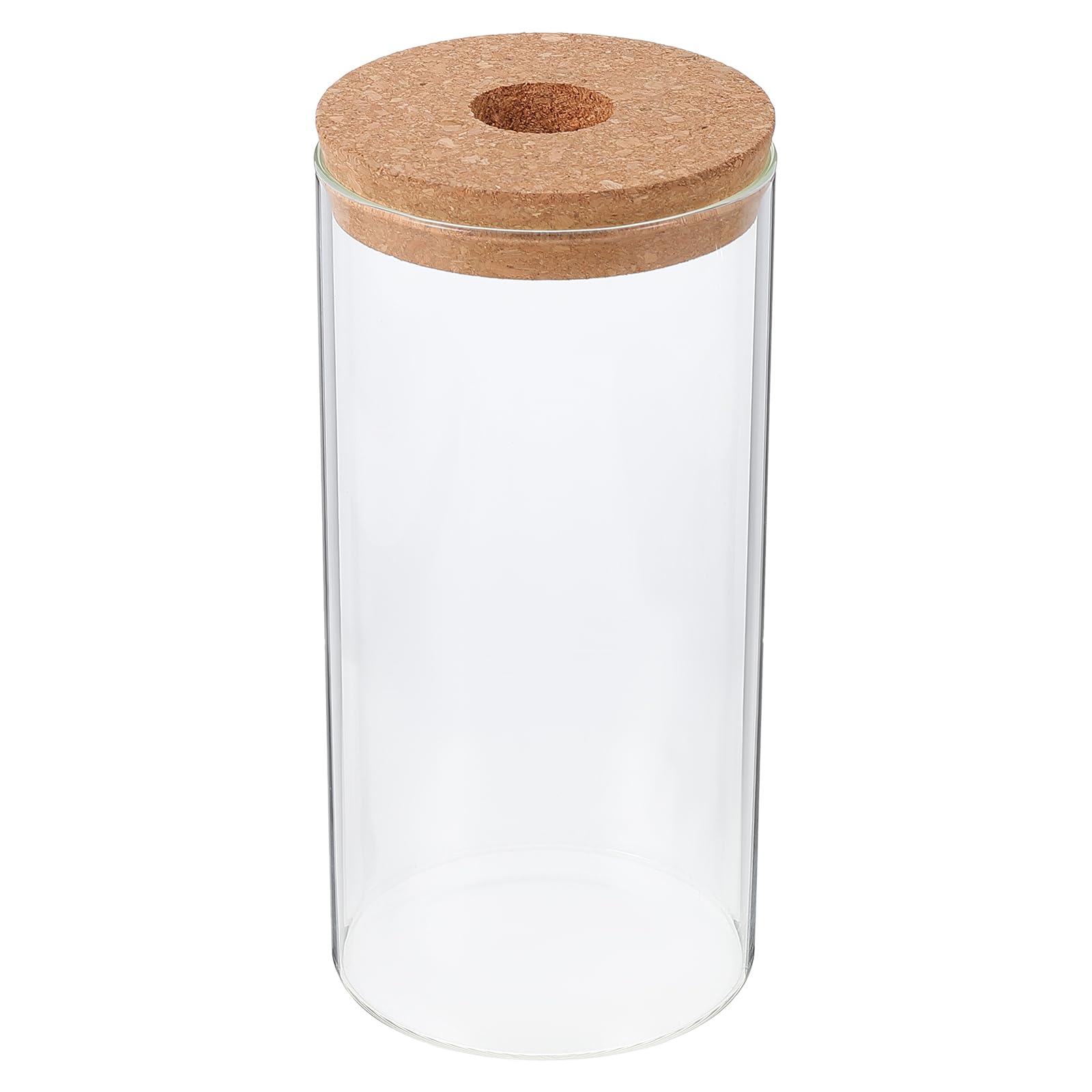 Jarrones Decorativos Glass Plant Terrarium Container Plant Propagation Station with Wooden Lid Terrarium Planter for Tabletop Decor DIY Decorative Moss