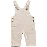 Toddler Kids Baby Boy Girl Bib Overalls Suspender Pants Solid Straps Trousers Halter Romper Jumpsuit Bottom Outfit