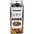 Dried Red Dates, Pitted Red Jujube Slices 5.3oz/150g, Chinese Red Dates, Dried Fruit No Sugar Added, No Addition, Scented Tea 优质红枣干 无硫枣片