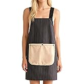 Waterproof Cross Back Apron with Pockets & Detachable Towel | Unisex Kitchen, BBQ, Craft & Gardening Smock for Men & Women