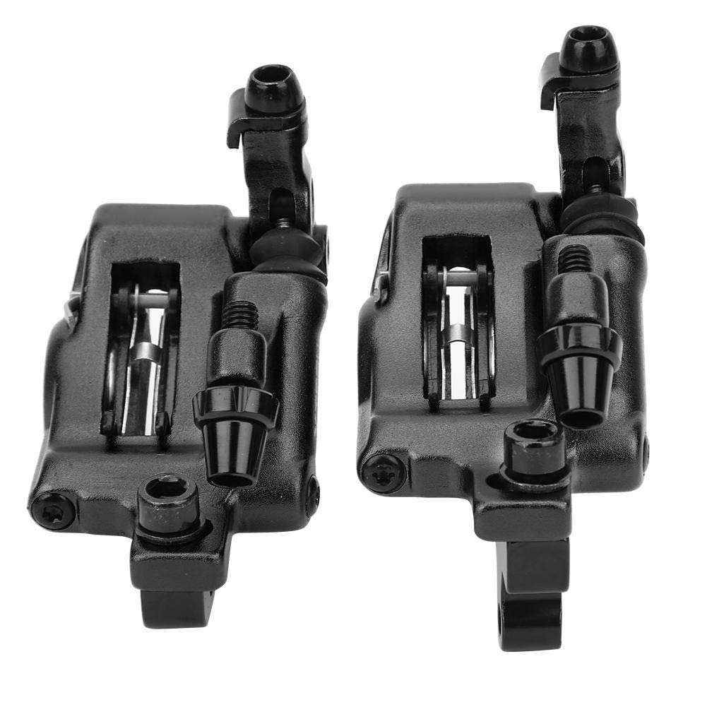 Alomejor Bike Hydraulic Disc Aluminium Alloy No Rust Hydraulic Disc Brakes Levers Calipers Front Rear Brake Set(Black)