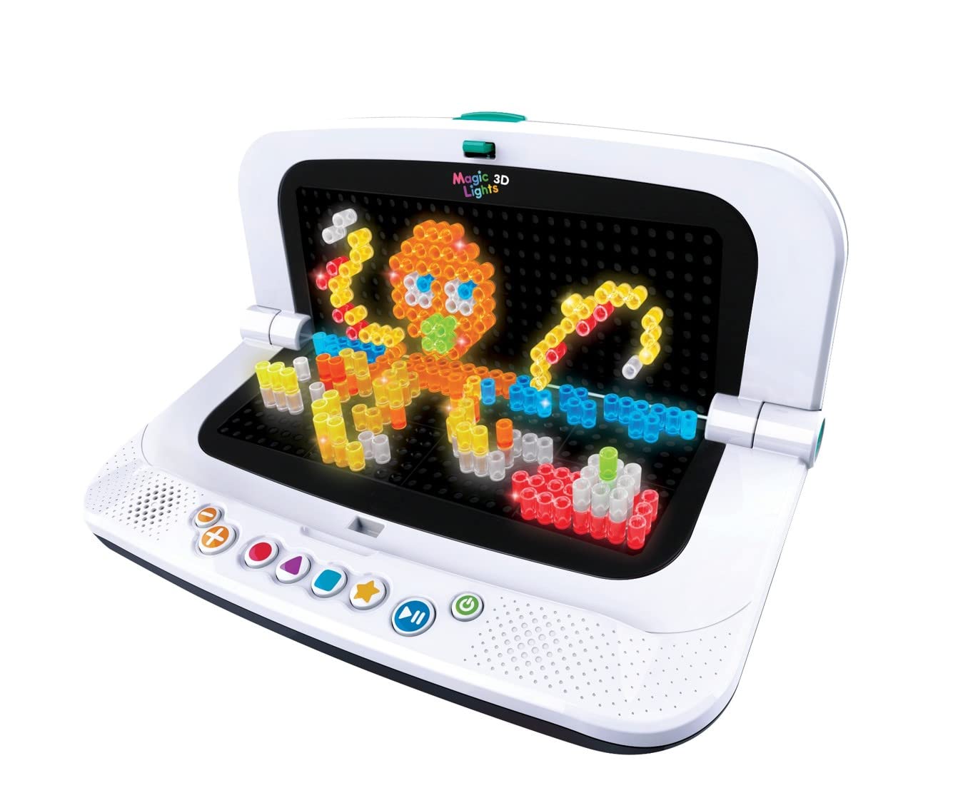 VTech Magic Lights 3D | Peg Art with Lights, Sounds & Animation | 40+ Creative & Educational Designs | Suitable for Boys & Girls 3, 4, 5, 6, 7, 8 + Years, English Version