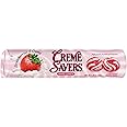 Creme Savers Strawberries and Creme Hard Candy | The Taste of Fresh Strawberries Swirled in Rich Cream | The Original Classic Creme Savers Brought To You By Iconic Candy | One Individual Roll