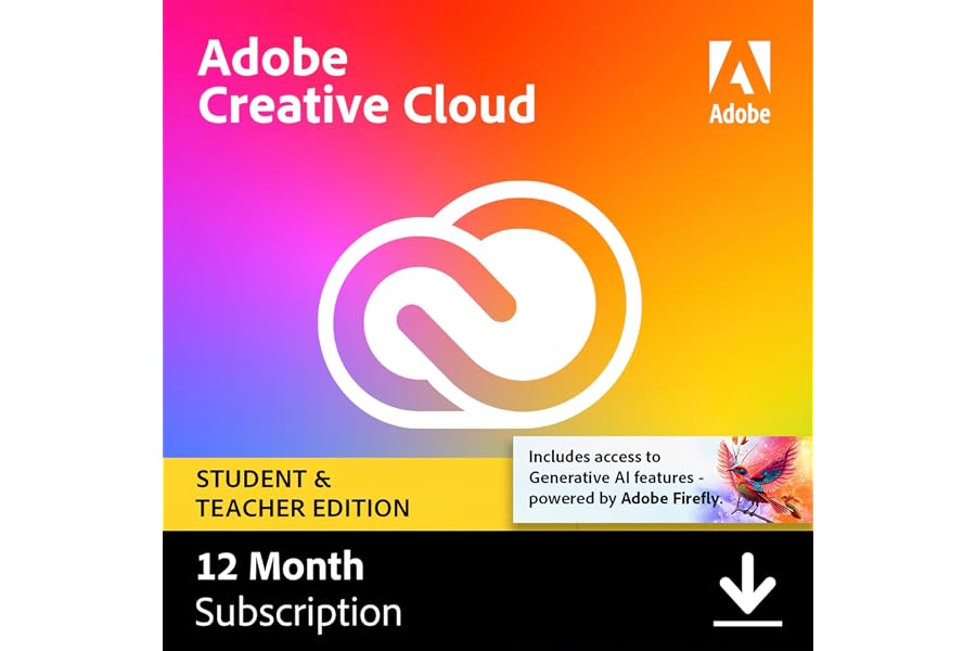 Adobe Creative Cloud All Apps | Student & Teacher Discount |PC/MAC Online Code