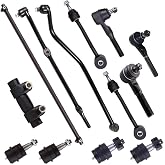 SOSOPART 13pc Front Suspension Kit Replacement for Jeep Wrangler 4WD 97-06 | Complete Suspension Upper Lower Ball Joint, Inner Outer Tie Rod End, Adjusting Sleeve, Track Bar, Sway Bar, for Wrangler TJ