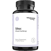 Wholesome Story Organic Vitex Chasteberry Supplement for Women | Hormone Balance, Fertility Support & Period Regulation | Vitex Berry Agnus Castus Extract | 120 Capsules | Chaste Tree Berry
