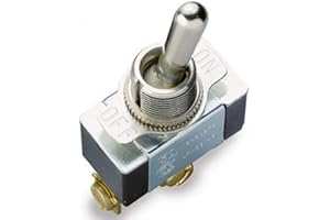 Gardner Bender GSW-11 Heavy-Duty Electrical Toggle Switch, SPST, ON-OFF, ¾ HP 125-250V AC, Screw Terminal