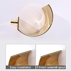 YAGATAP Gold Bathroom Sink Faucet 3 Hole 2 Handle