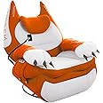 INGREM Smart Recliner with Adjustable Settings, Voice-Activated Home Theater Gaming Seat Rocker, Electric Lounge Chair Featuring USB Port ，Phone Holder and Cat Claw Armrest