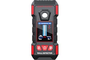 GOTMEET Stud Finder for Walls, Rechargeable Stud Finder Wall Scanner with Upgraded Intelligent Chip for Wood Metal Studs AC Wires Joists Pipes, Support HD LCD Display and Voice, Accurate Positioning
