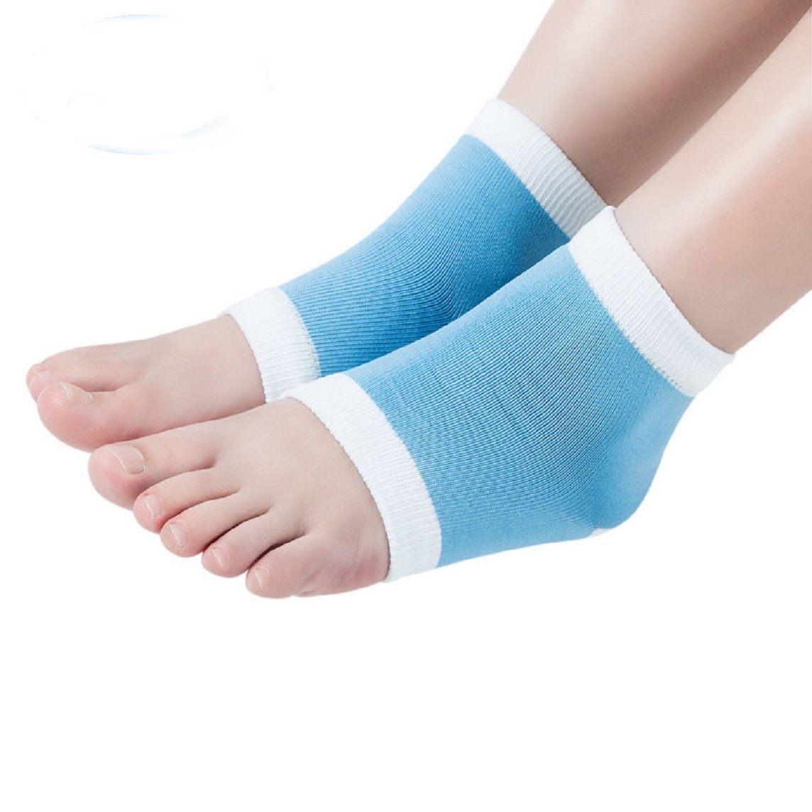 Gel Heel Socks For Dry Hard Cracked Skin Moisturising Open Toe Comfy